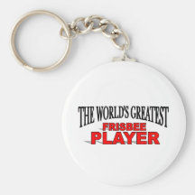 The World's Greatest Frisbee Player Keychain