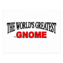 The World's Greatest Gnome Postcard