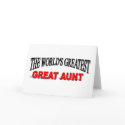The World's Greatest Great Aunt cards