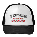 The World's Greatest Great Grandpa Hats