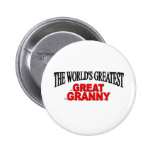 The World's Greatest Great Granny Pinback Button