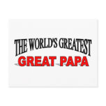 The World's Greatest Great Papa postcards