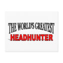 The World's Greatest Headhunter postcards