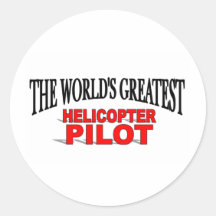 The World's Greatest Helicopter Pilot Stickers