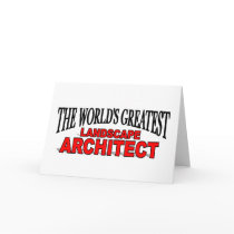 The World's Greatest Landscape Architect Greeting Card