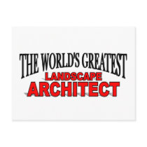 The World's Greatest Landscape Architect Post Card