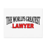 The World's Greatest Lawyer postcards