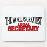 The World's Greatest Legal Secretary mousepads