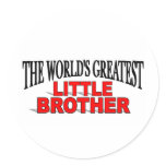 The World's Greatest Little Brother stickers