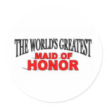 The World's Greatest Maid of Honour stickers