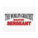 The World's Greatest Master Sergeant postcards