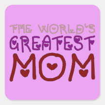 The World's Greatest Mum (Mother's Day & Birthday) Stickers