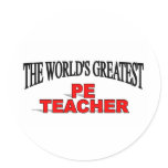 The World's Greatest PE Teacher stickers