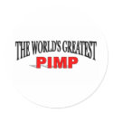 The World's Greatest Pimp stickers