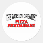 The World's Greatest Pizza Restaurant Sticker