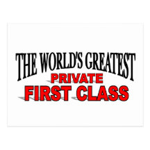The World's Greatest Private First Class Postcard