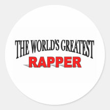 The World's Greatest Rapper Round Sticker
