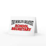 The World's Greatest School Secretary cards