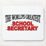 The World's Greatest School Secretary mousepads