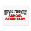 The World's Greatest School Secretary postcards