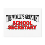 The World's Greatest School Secretary postcards