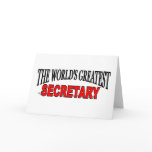 The World's Greatest Secretary cards