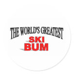 The World's Greatest Ski Bum stickers
