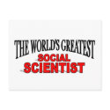 The World's Greatest Social Scientist postcards