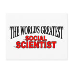 The World's Greatest Social Scientist postcards