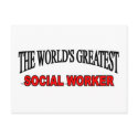The World's Greatest Social Worker postcards