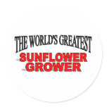 The World's Greatest Sunflower Grower stickers