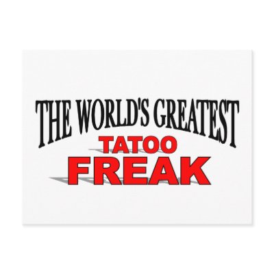 The World's Greatest Tatoo Freak Post Cards by theworldsgreatest