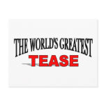 The World's Greatest Tease postcards