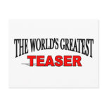 The World's Greatest Teaser postcards