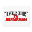 The World's Greatest TV Repairman postcards