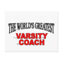 The World's Greatest Varsity Coach postcards