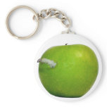 The worm in the apple keychains