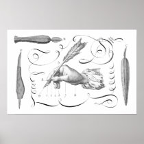 The Writer's Hand - Great Gift for Author, Editor Poster