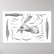 The Writer's Hand - Great Gift for Author, Editor Poster