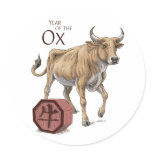 The Year of the Ox Sticker