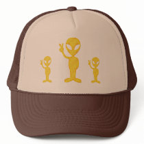 The Yellow Peace Alien Hat