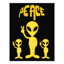 The Yellow Peace Alien Invitation