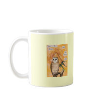 The Yellow Rose, and the Dainty Owl Mug