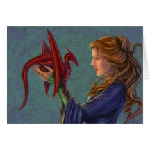 The Young Red Dragon Card