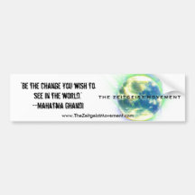 The Zeitgeist Movement Bumper Sticker