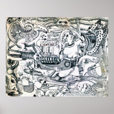 The Zoo Print by Hoffard