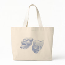 theatre comedy and tragedy masks tote bag
