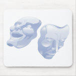 theatre comedy and tragedy masks mousepads