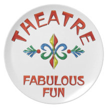 Theatre Fabulous Fun Dinner Plate