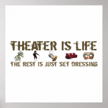 Theatre Is Life Posters